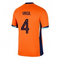 Niederlande Virgil van Dijk #4 Fußballbekleidung Heimtrikot EM 2024 Kurzarm